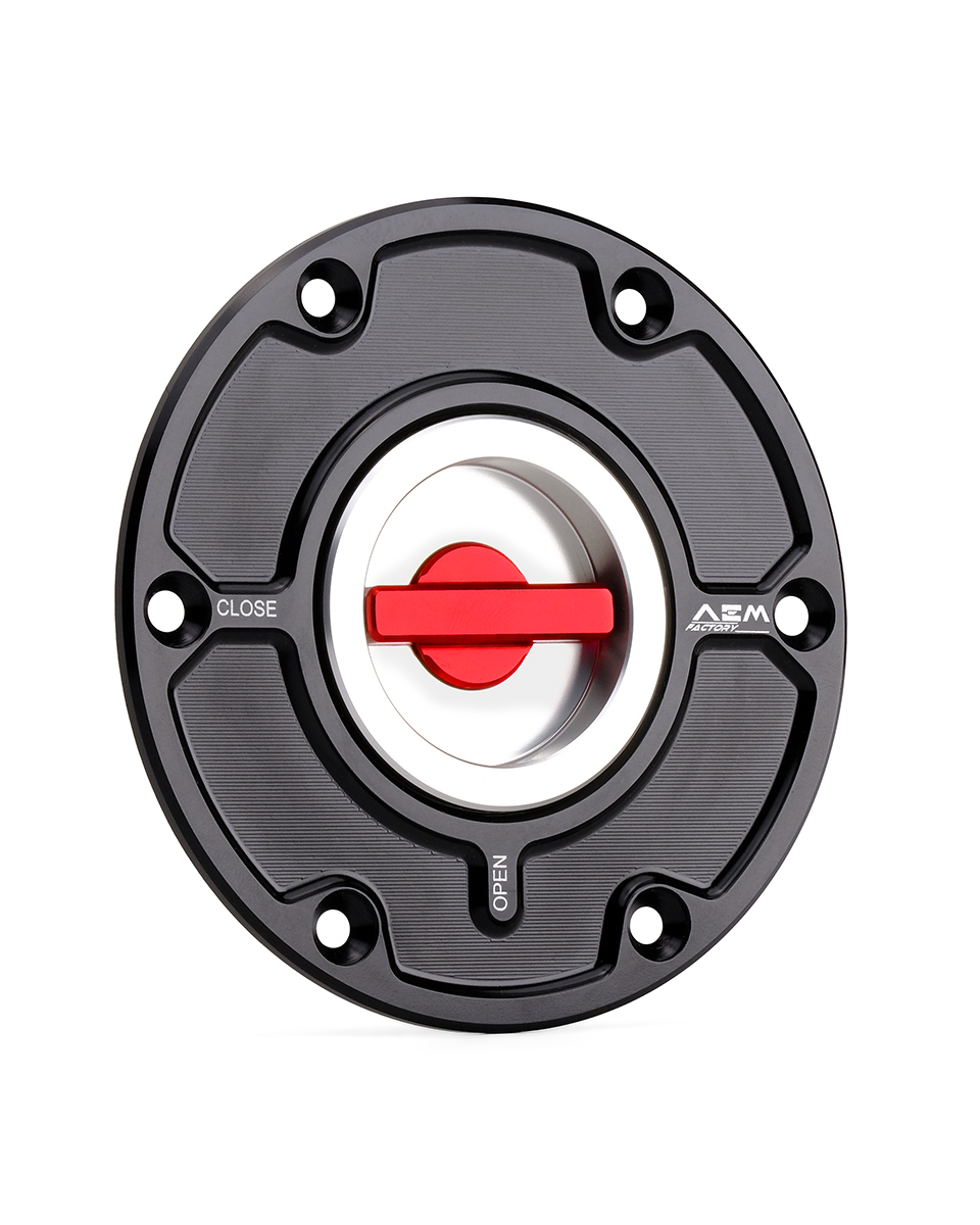 AEM FACTORY - 'ENDURANCE 115' GAS CAP WITH QUICK RELEASE ACTION FOR Ducati and KTM AEM FACTORY - 'ENDURANCE 115' GAS CAP WITH QUICK RELEASE ACTION FOR Ducati and KTM